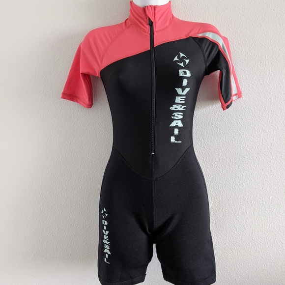 Dive & Sail Women's Rash Guard Wetsuit Quick Dry 1 - Picture 3 of 8